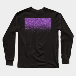 Purple Sparkly Glitter Long Sleeve T-Shirt